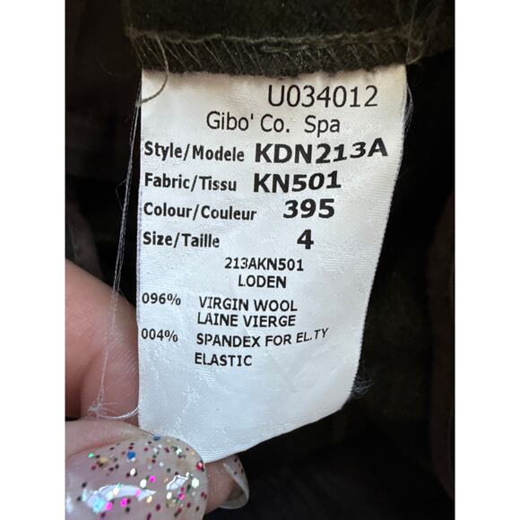 Michael Kors Wool Dress Pants in Olive Green Size 4 - Picture 6 of 6